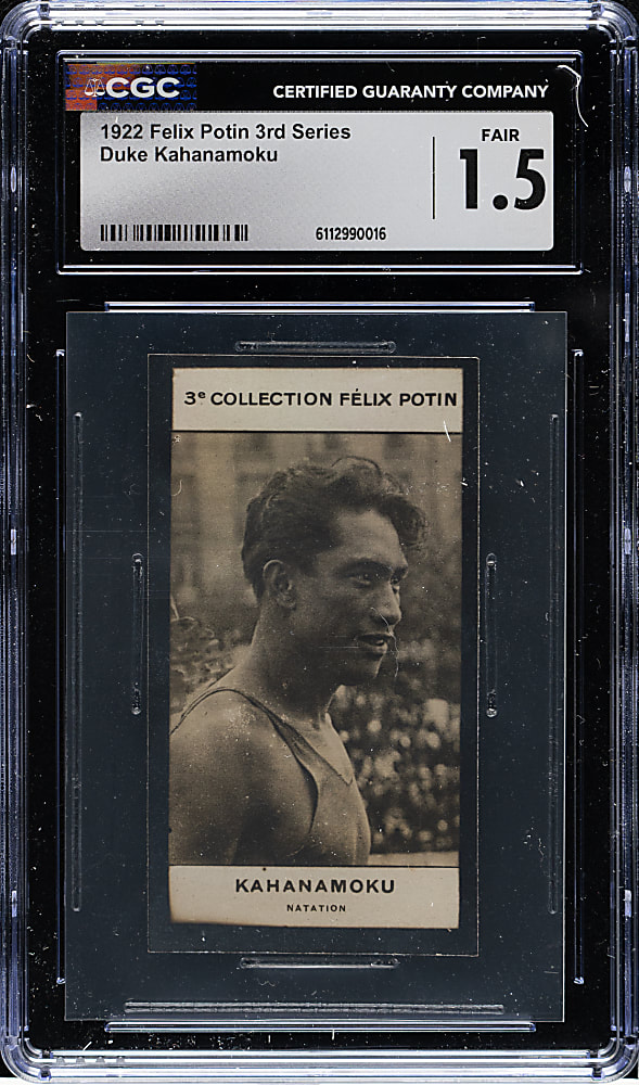 1922 Collection Felix Potin Celebrities Third Series Duke Kahanamoku CGC FAIR 1.5