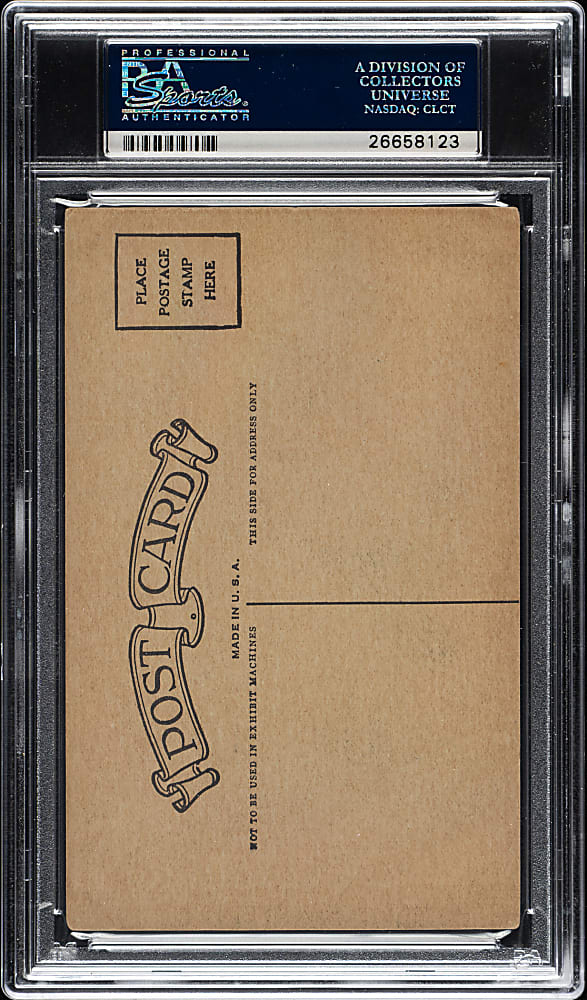 1926-1929 "Exhibit-Style Postcard-Back" Frank Frisch St. Louis PSA GOOD 2