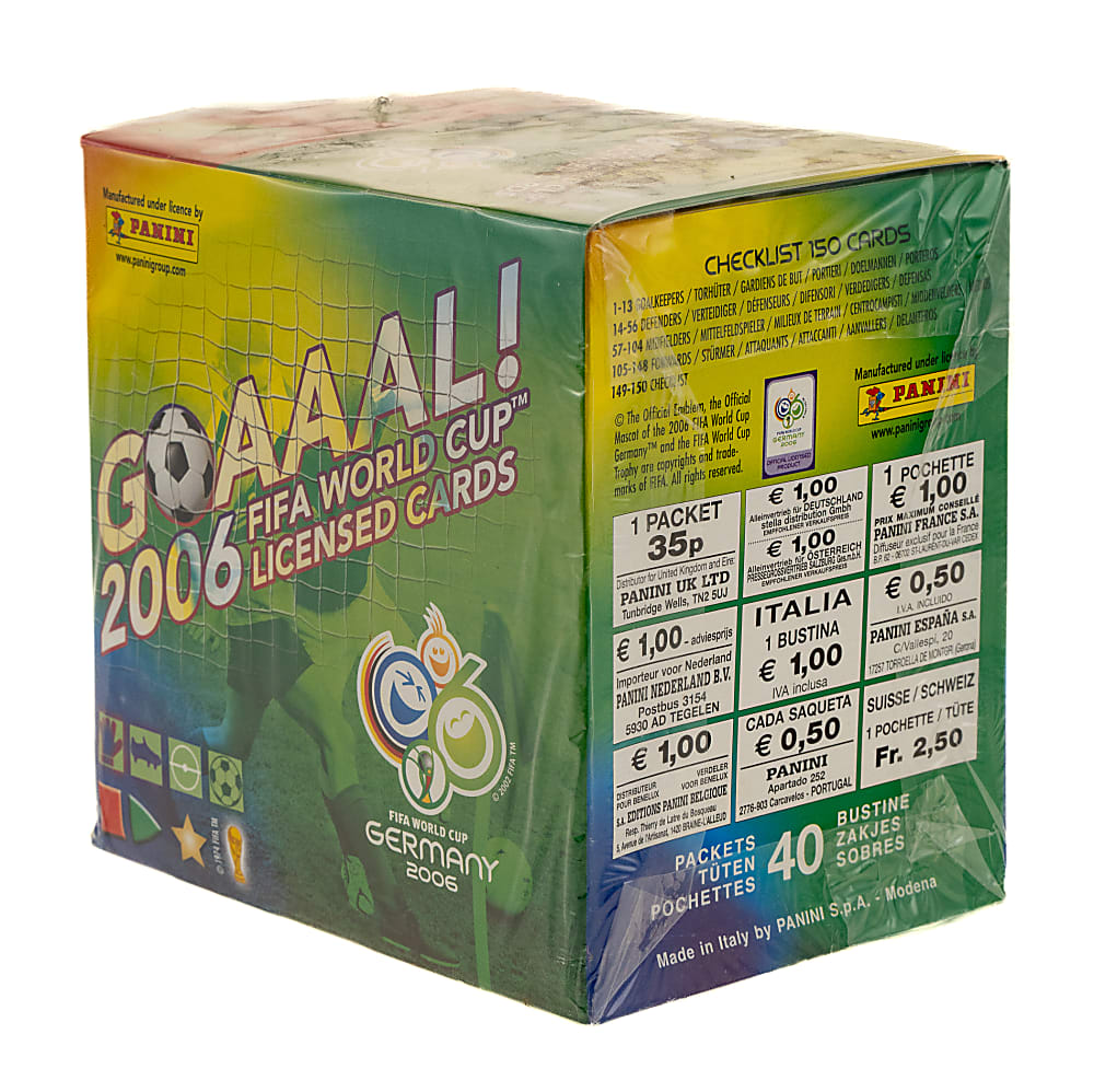 2006 Panini FIFA World Cup GOAAAL! Soccer Factory-Sealed Unopened Hobby Box (40 Packs)