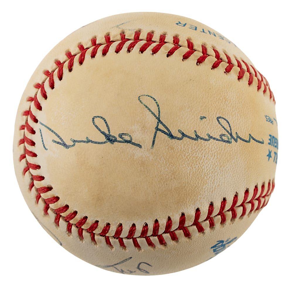 Mickey Mantle, Willie Mays, and Duke Snider Multi-Signed Baseball - Beckett