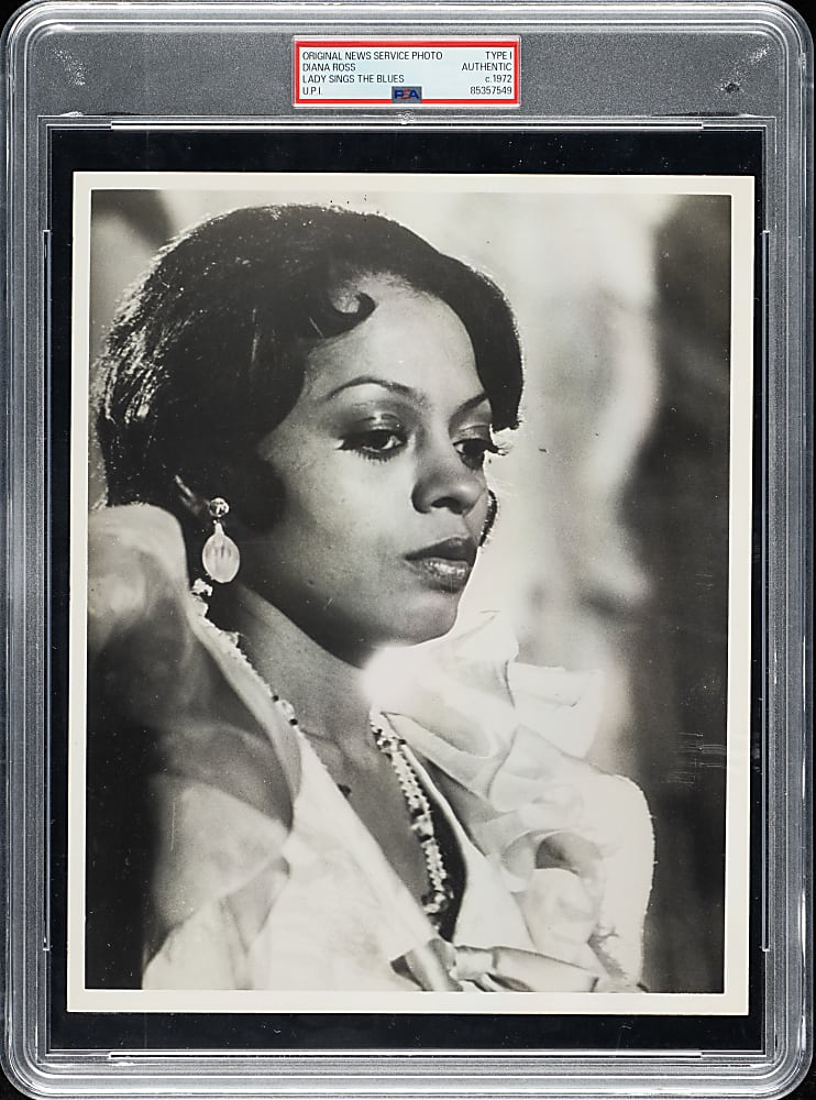 Circa 1972 Diana Ross Original United Press International News Service Photograph - PSA/DNA Type I
