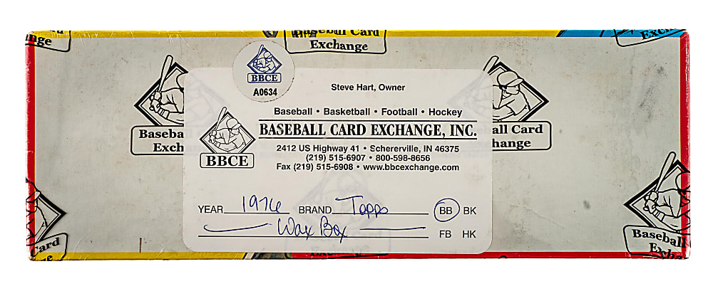 1976 Topps Unopened Wax Box (36 Packs) - BBCE