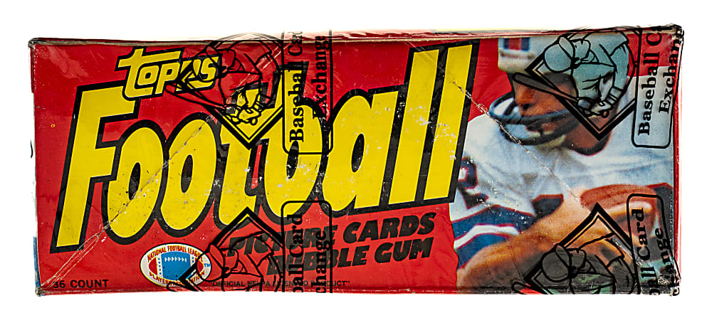 1981 Topps Football Unopened Wax Box (36 Packs) - BBCE - Joe Montana Rookie Year