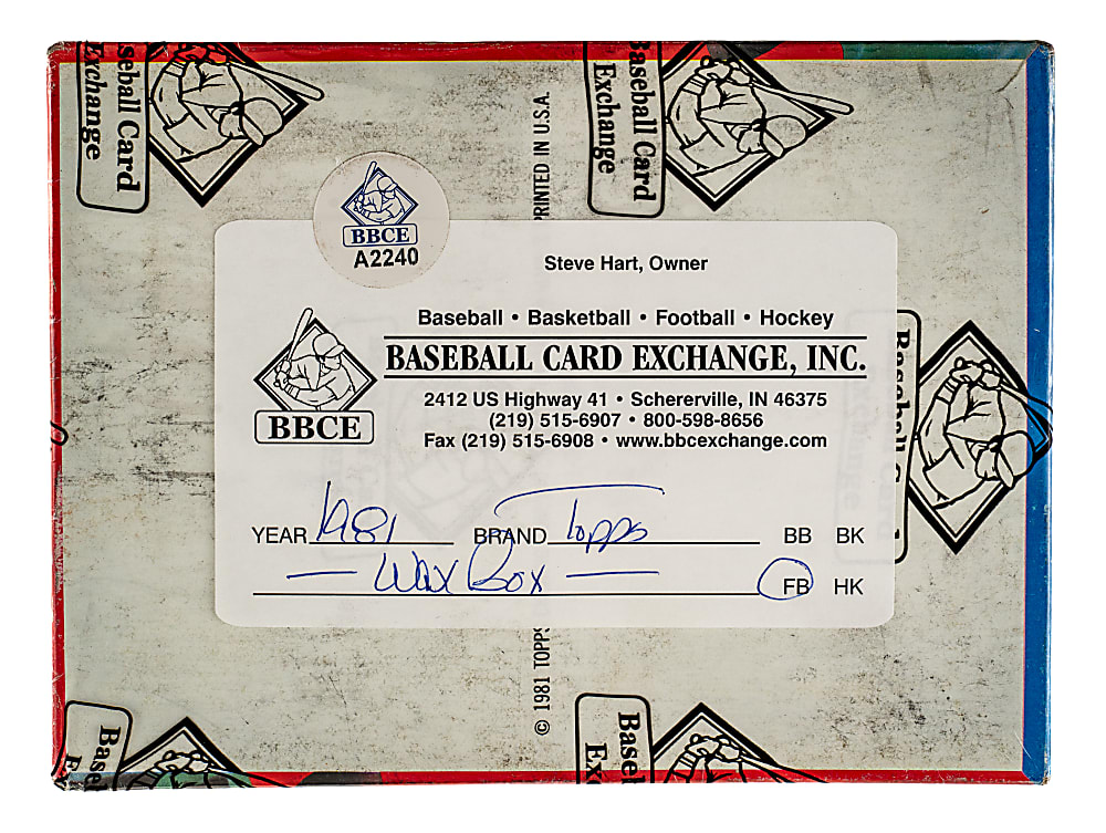 1981 Topps Football Unopened Wax Box (36 Packs) - BBCE - Joe Montana Rookie Year