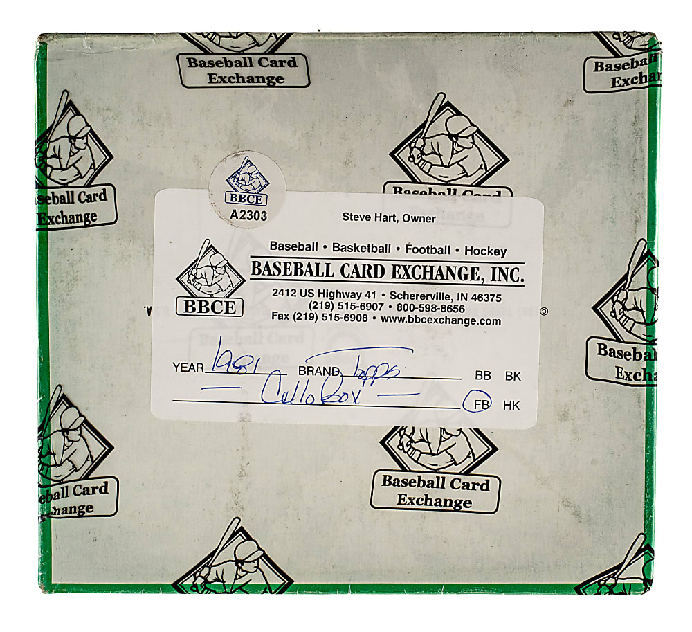 1981 Topps Football Unopened Cello Box (24 Packs) - BBCE - Joe Montana Rookie Year