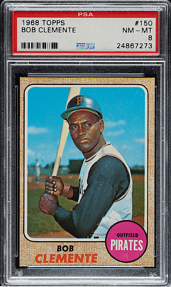 1968 Topps #150 Roberto Clemente PSA NM-MT 8