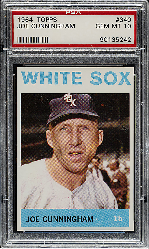 1964 Topps #340 Joe Cunningham PSA GEM MINT 10