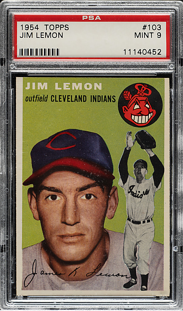 1954 Topps #103 Jim Lemon PSA MINT 9