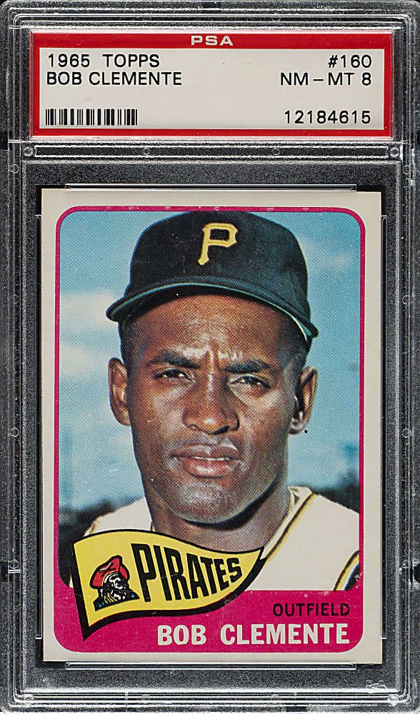 1965 Topps #160 Roberto Clemente PSA NM-MT 8