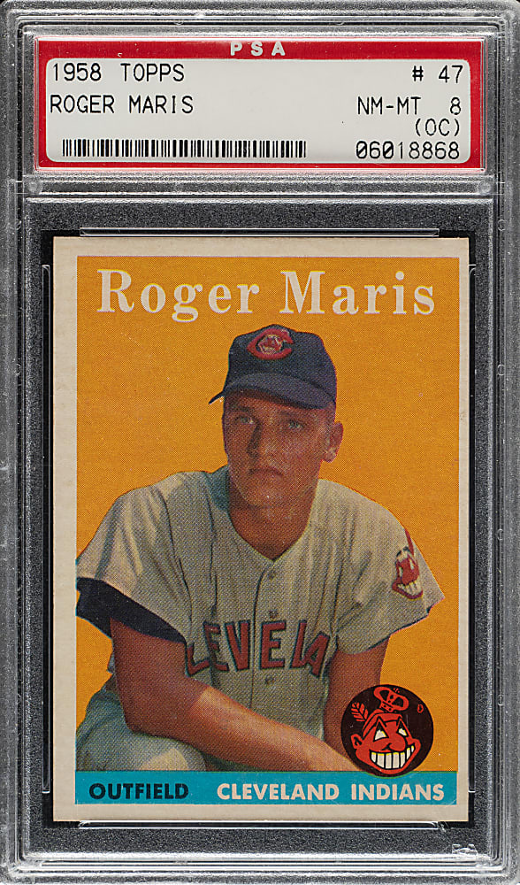 1958 Topps #47 Roger Maris Rookie PSA NM-MT 8 (OC)