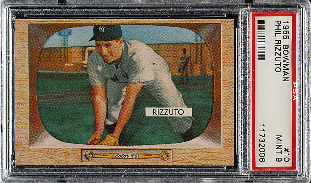 1955 Bowman #10 Phil Rizzuto PSA MINT 9