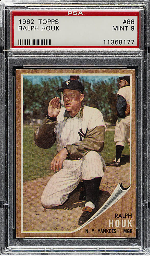 1962 Topps #88 Ralph Houk PSA MINT 9