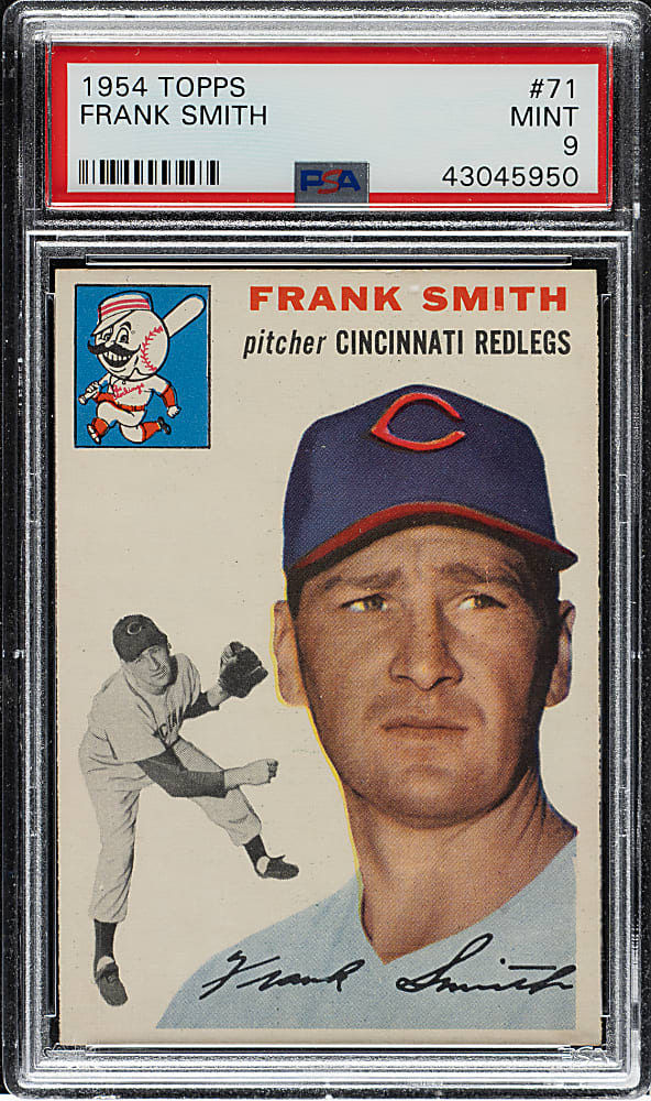 1954 Topps #71 Frank Smith PSA MINT 9