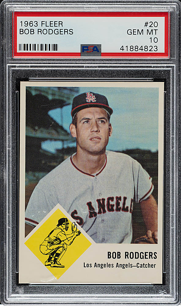 1963 Fleer #20 Bob Rodgers PSA GEM MINT 10