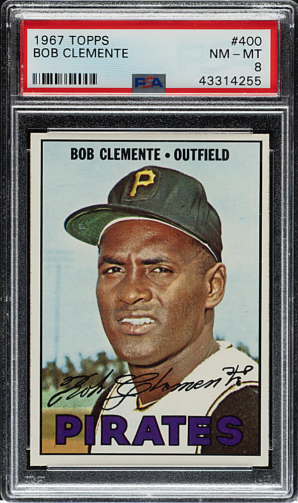1967 Topps #400 Roberto Clemente PSA NM-MT 8