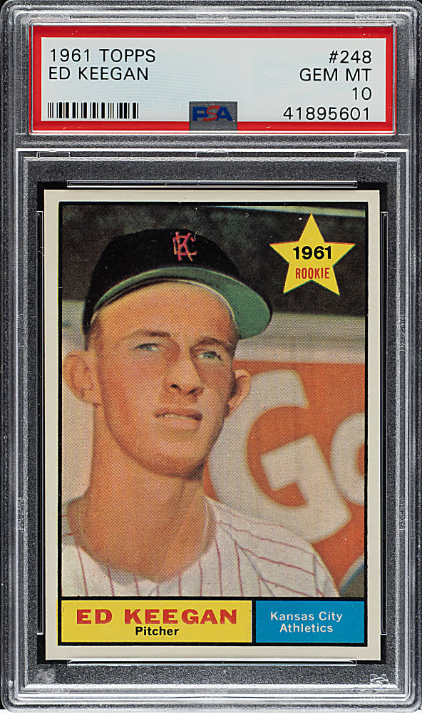 1961 Topps #248 Ed Keegan PSA GEM MINT 10