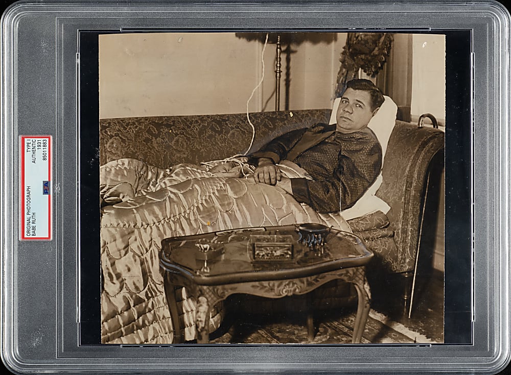 1931 Babe Ruth Original Photograph PSA/DNA Type I