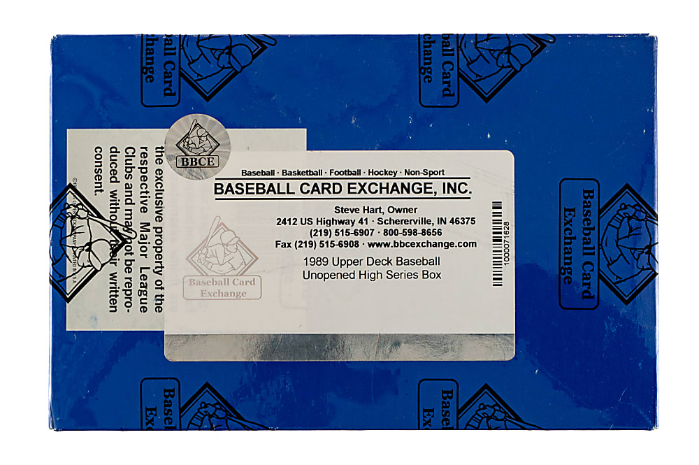 1989 Upper Deck High Series Unopened Wax Box (36 Packs) - BBCE