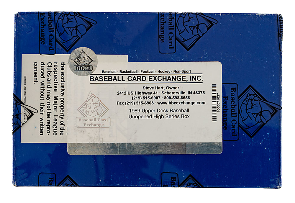 1989 Upper Deck High Series Unopened Wax Box (36 Packs) - BBCE