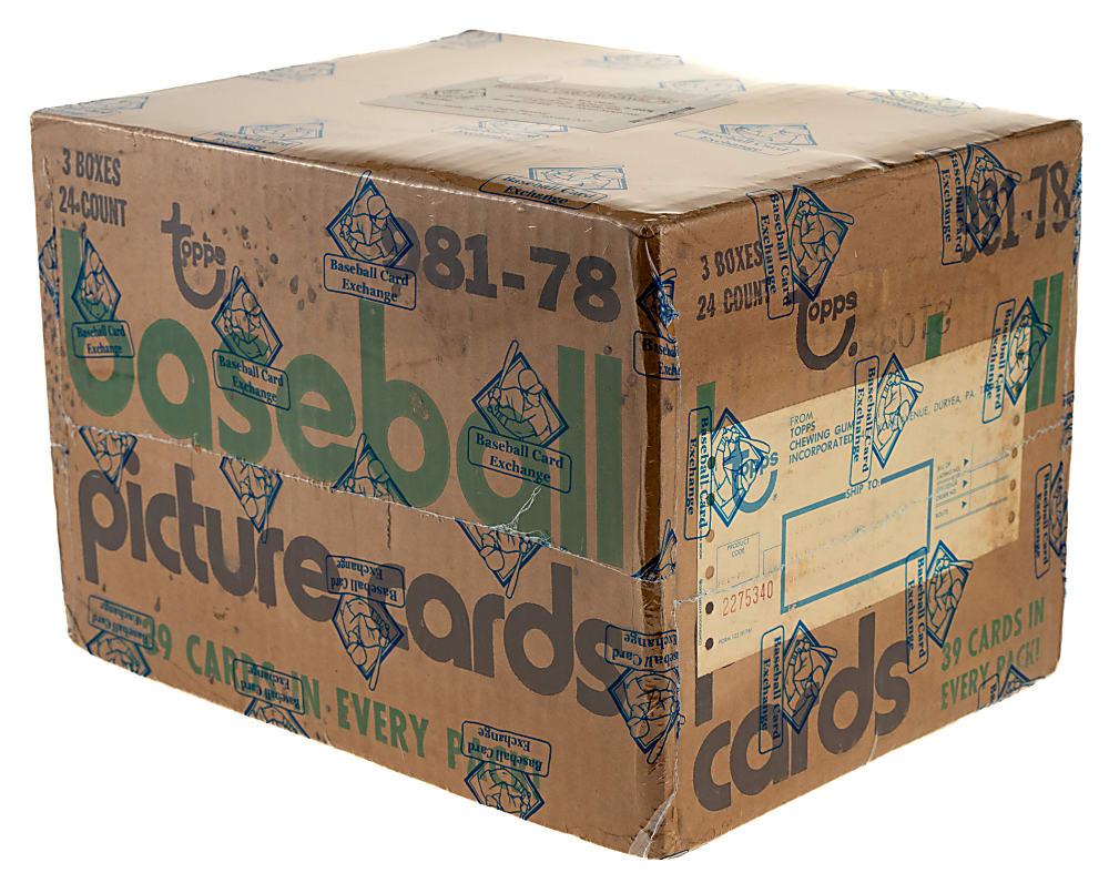 1978 Topps Original Unopened Rack Case (3 Boxes, 72 Packs) - BBCE Factory Sealed!