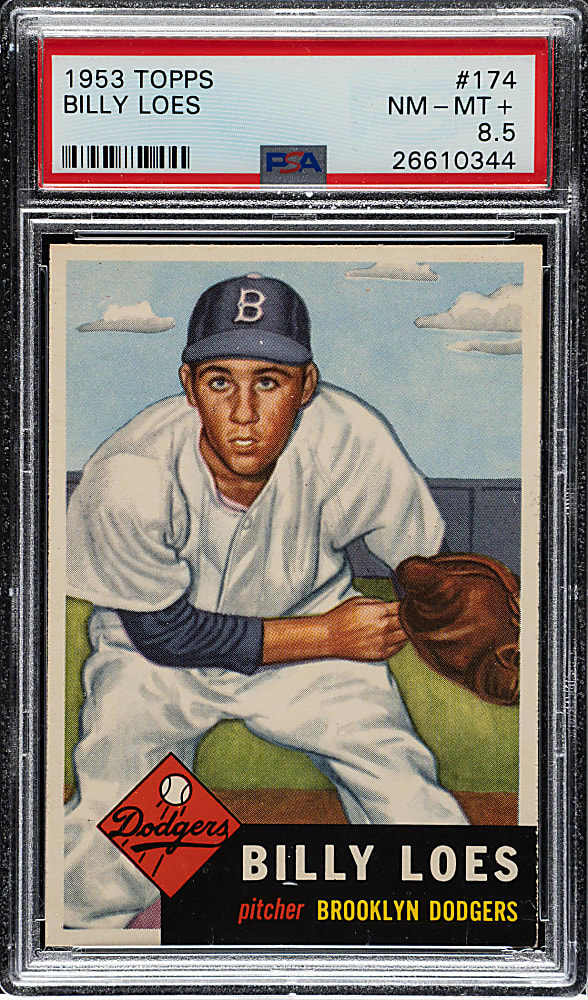 1953 Topps #174 Billy Loes PSA NM-MT+ 8.5