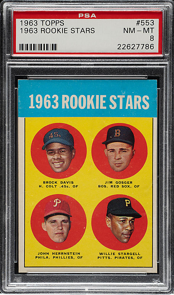 1963 Topps #553 Willie Stargell Rookie PSA NM-MT 8