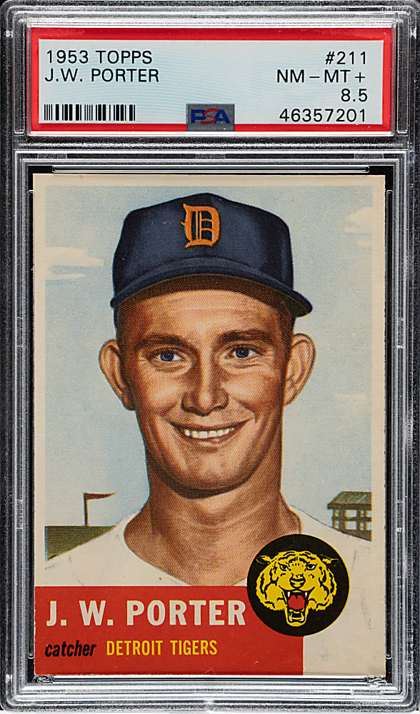 1953 Topps #211 JW Porter PSA NM-MT+ 8.5