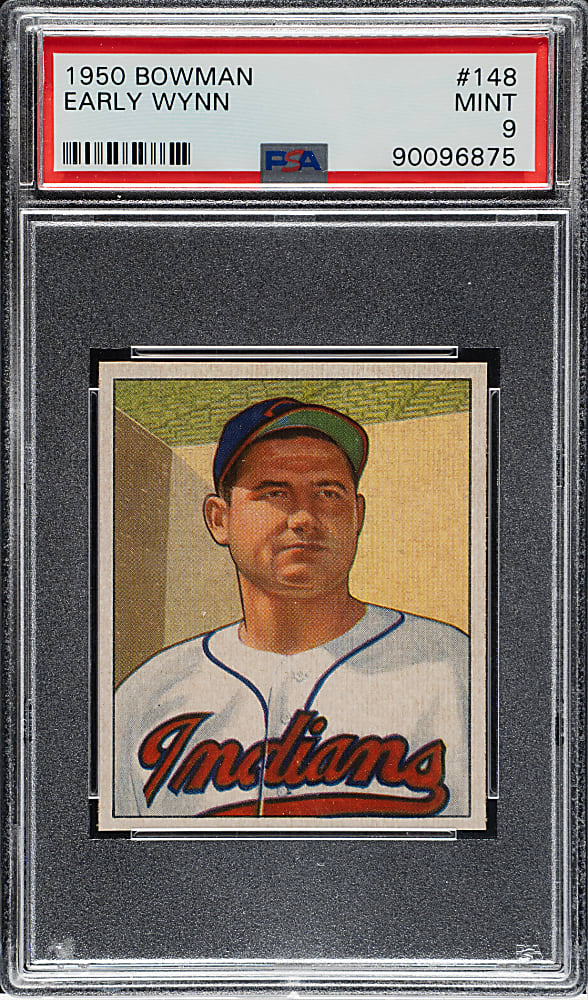 1950 Bowman #148 Early Wynn PSA MINT 9