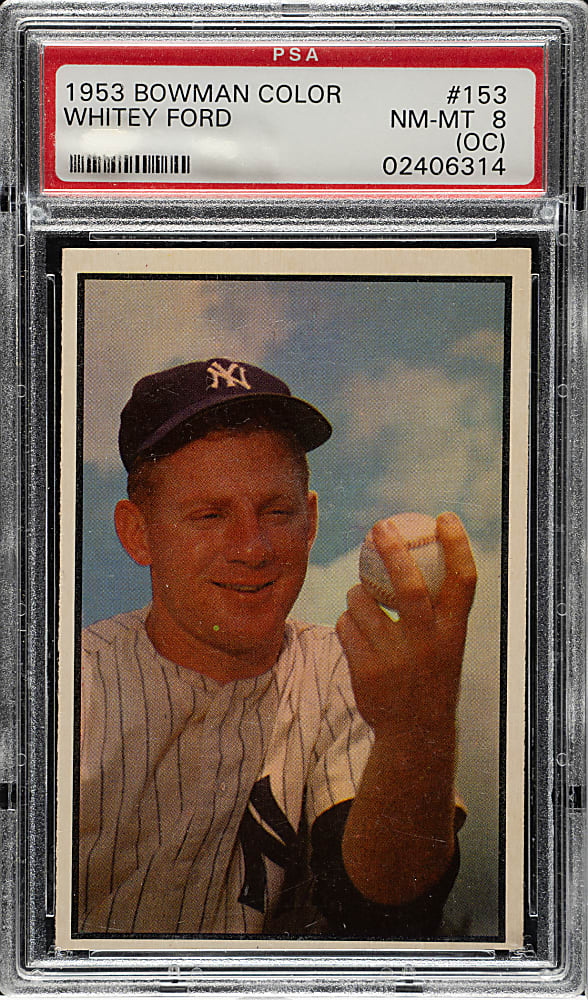 1953 Bowman #153 Whitey Ford PSA NM-MT 8 (OC)