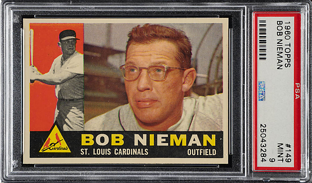 1960 Topps #149 Bob Nieman PSA MINT 9