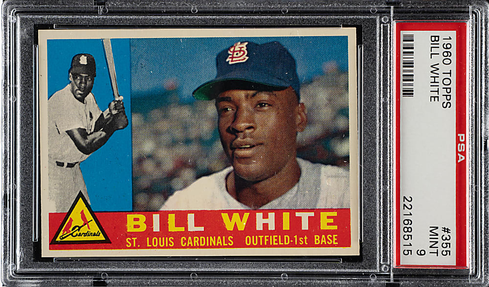 1960 Topps #355 Bill White PSA MINT 9