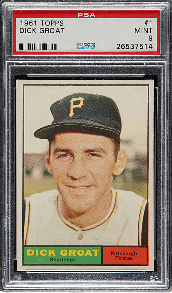 1961 Topps #1 Dick Groat PSA MINT 9