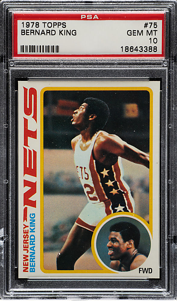 1978-1979 Topps Basketball #75 Bernard King Rookie PSA GEM MINT 10