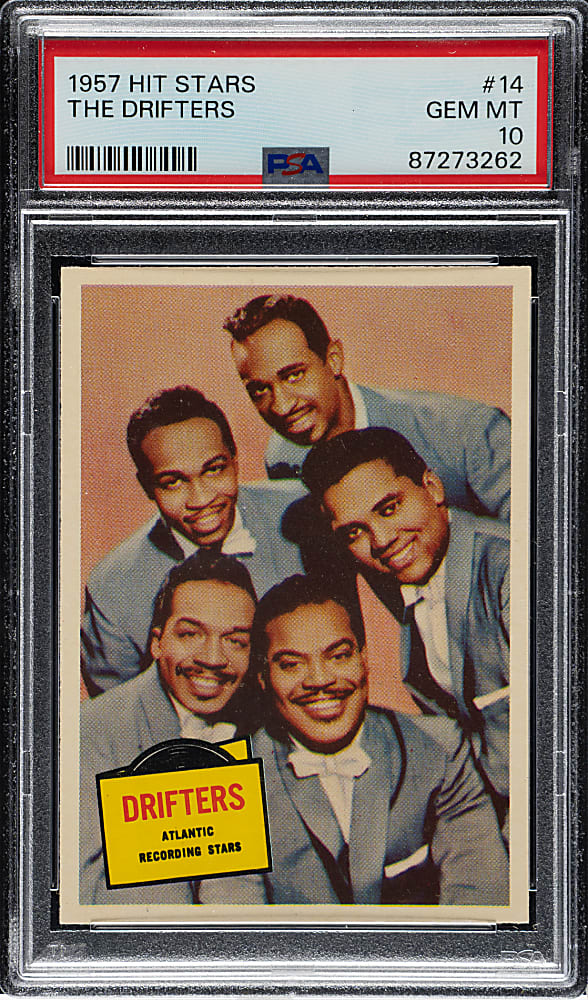1957 Topps "Hit Stars" #14 The Drifters PSA GEM MINT 10