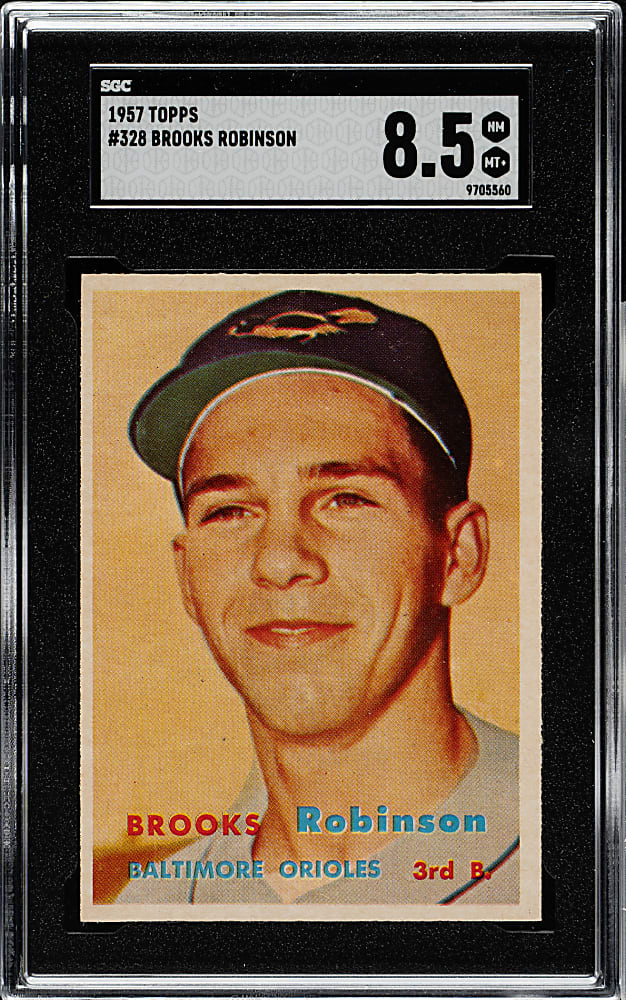 1957 Topps #328 Brooks Robinson Rookie SGC NM/MT+ 8.5