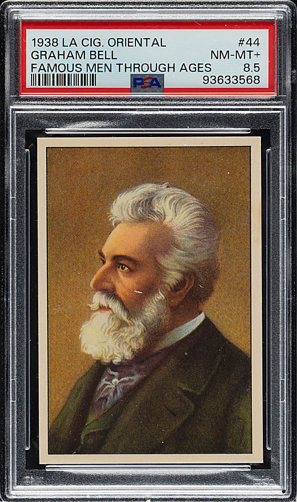 1938 La Cig Oriental "Famous Men Through The Ages" #44 Alexander Graham Bell PSA NM-MT+ 8.5