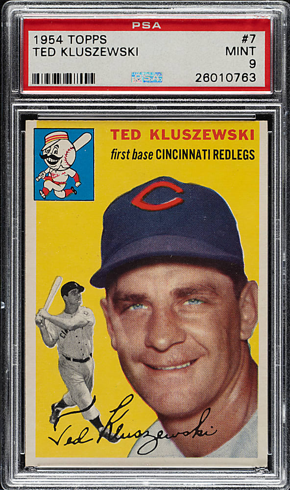 1954 Topps #7 Ted Kluszewski PSA MINT 9