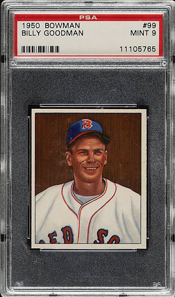 1950 Bowman #99 Billy Goodman PSA MINT 9