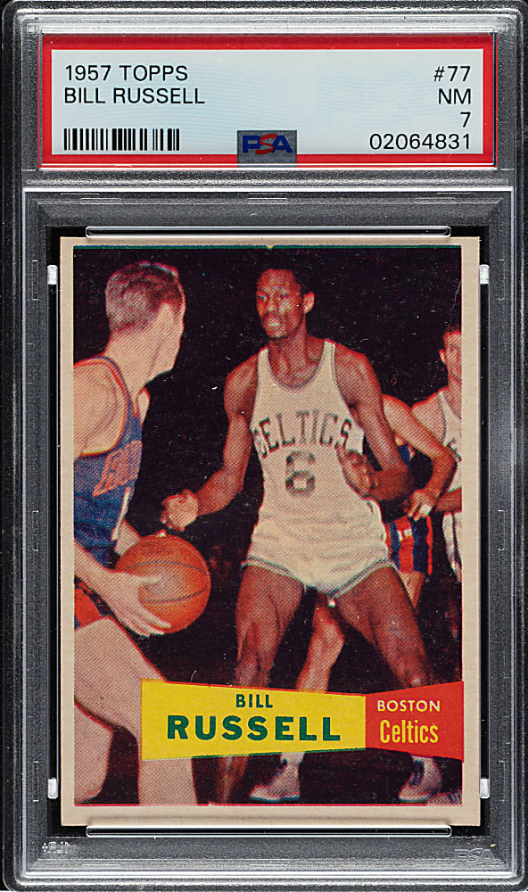 1957-1958 Topps Basketball #77 Bill Russell PSA NM 7