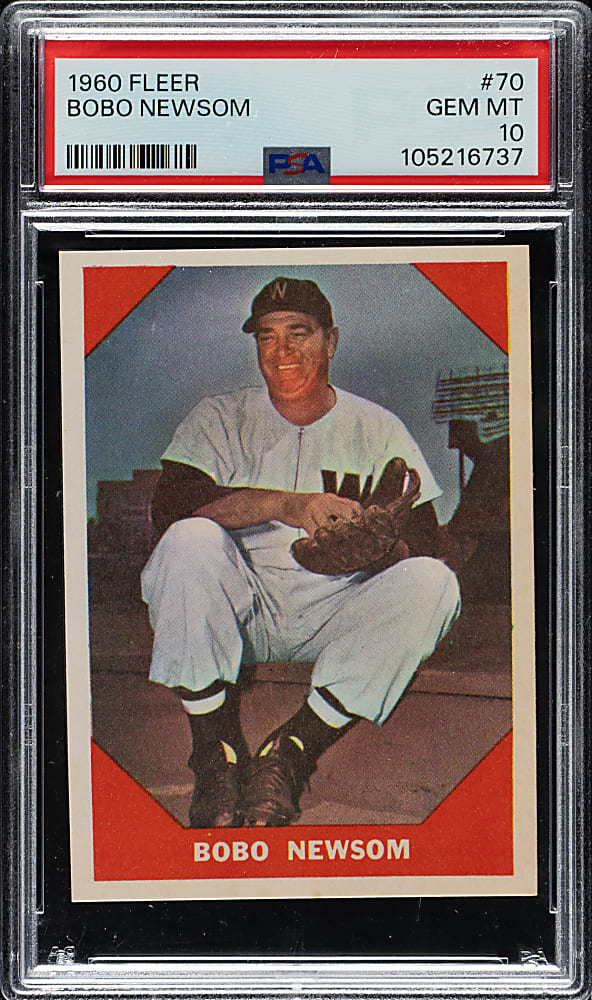 1960 Fleer All Time Greats #70 Bobo Newsom PSA GEM MINT 10
