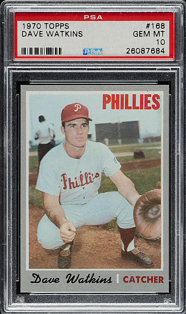 1970 Topps #168 Dave Watkins PSA GEM MINT 10