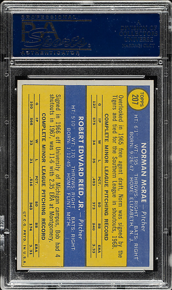 1970 Topps #207 Tigers Rookies PSA GEM MINT 10