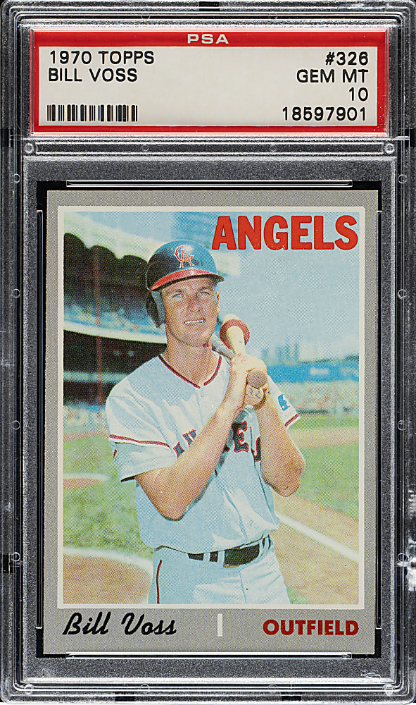 1970 Topps #326 Bill Voss PSA GEM MINT 10