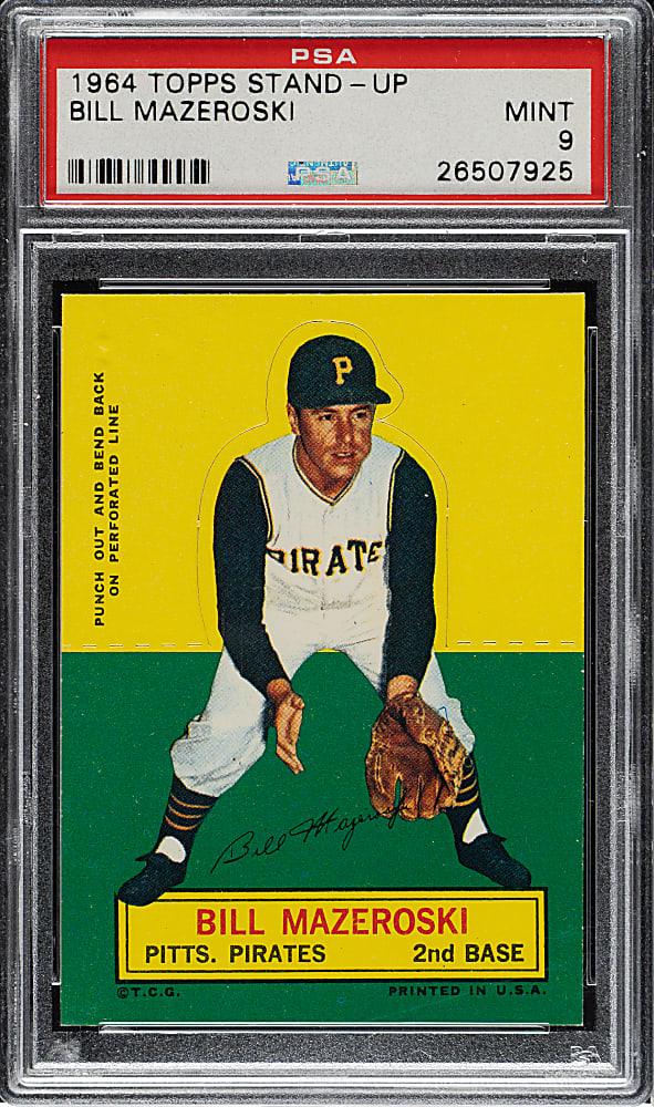 1964 Topps Stand Up Mazeroski PSA MINT 9