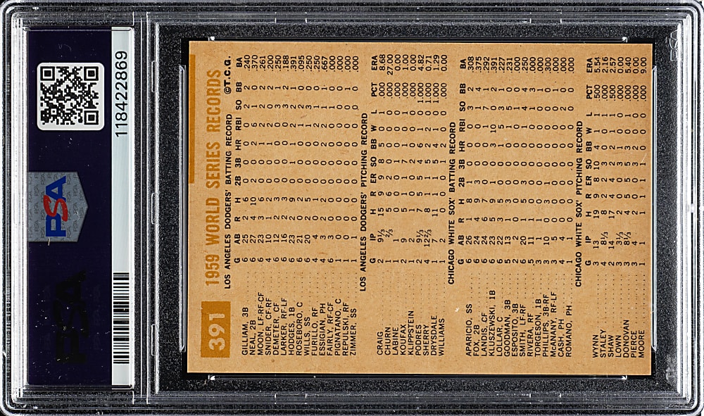 1960 Topps #391 World Series Summary PSA MINT 9 - Highest Graded!