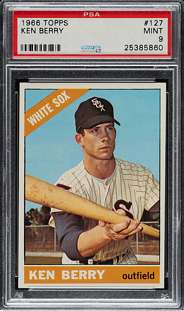 1966 Topps #127 Ken Berry PSA MINT 9 - Highest Graded!