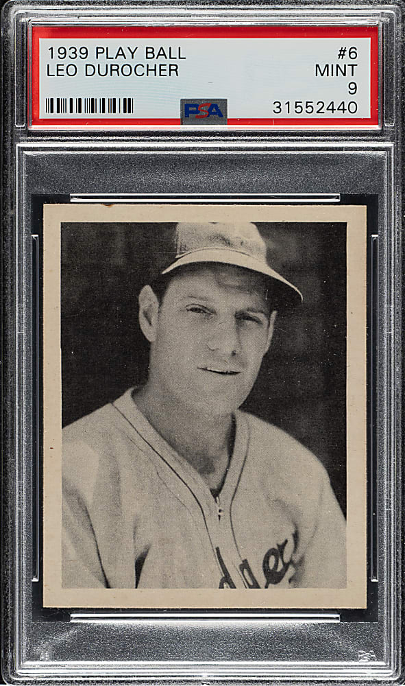 1939 R334 Play Ball #6 Leo Durocher PSA MINT 9