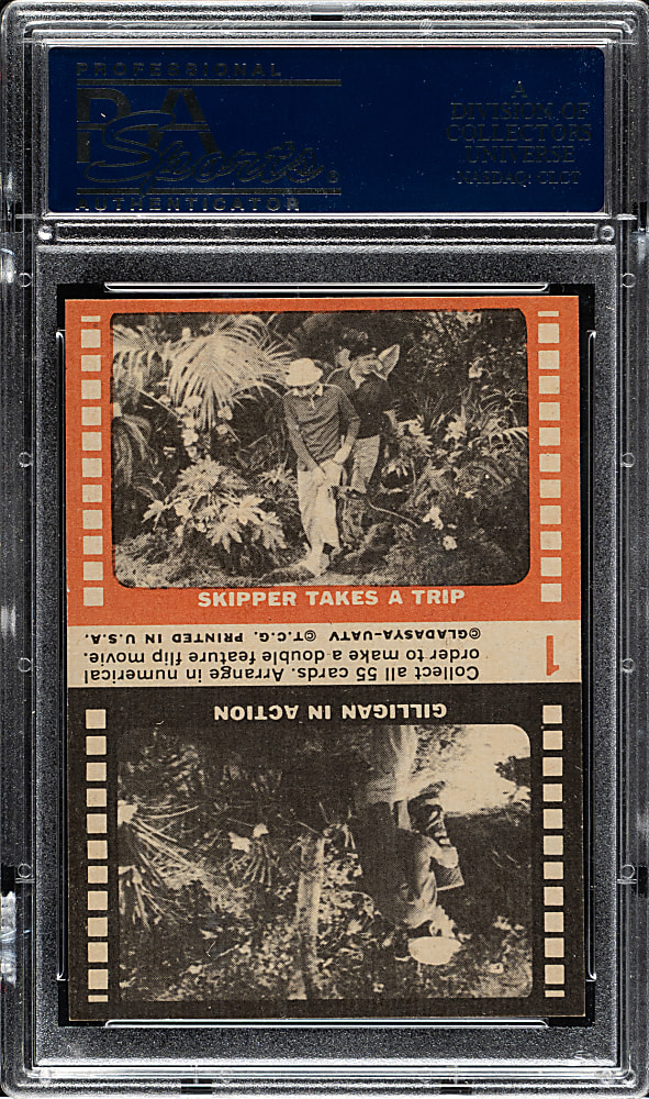 1965 Topps "Gilligan's Island" #1 You'll Be Safe Skipper PSA MINT 9