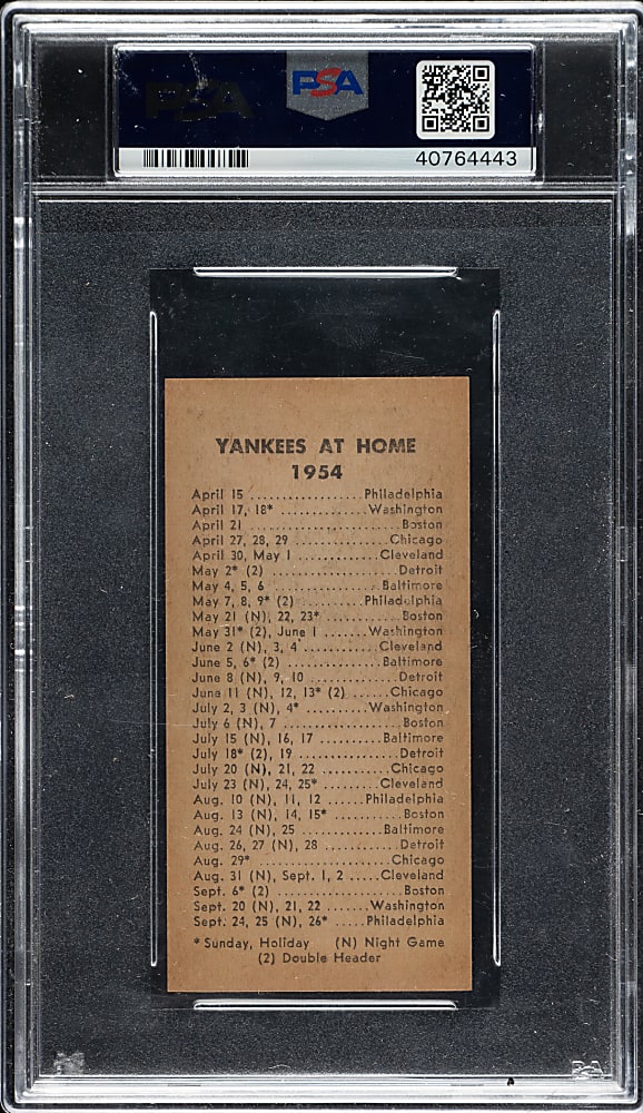 1954 N. Y. Journal American Mickey Mantle PSA NM-MT 8