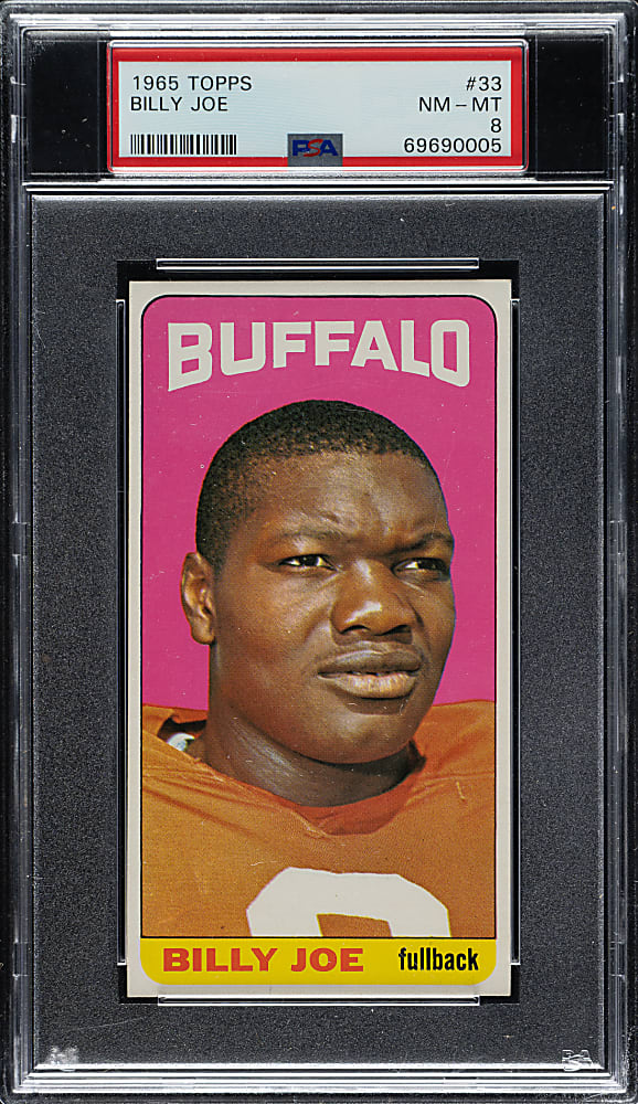 1965 Topps Football #33 Billy Joe PSA NM-MT 8